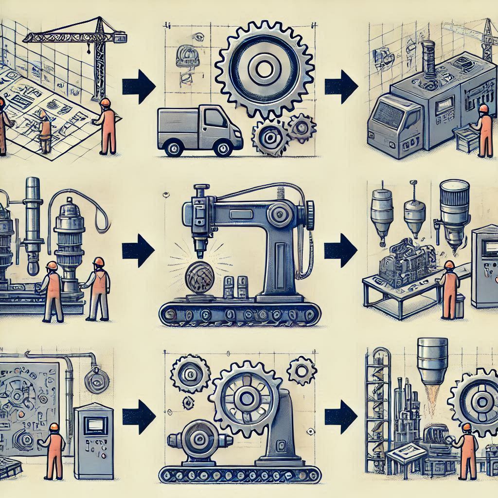 Fases de nuestro proceso de fabricación de máquinas industriales